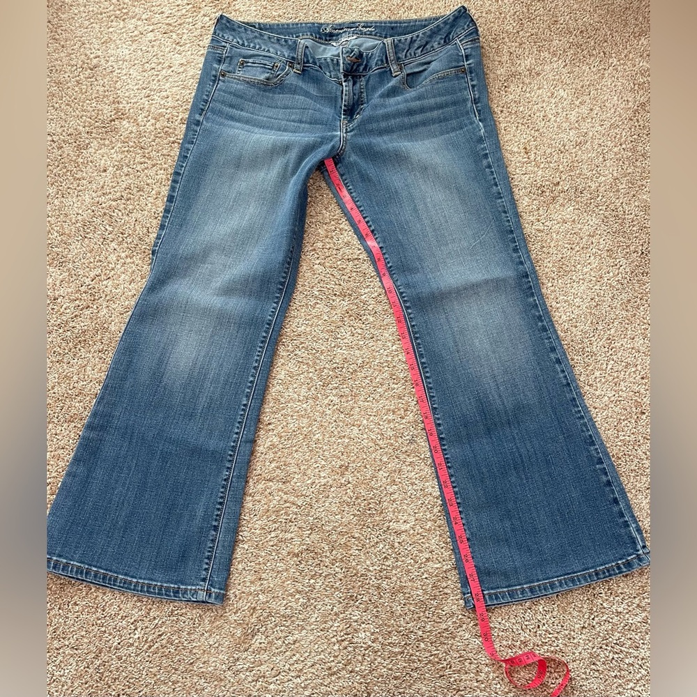 American Eagle 14 short low rise super stretch Favorite Boyfriend jeans